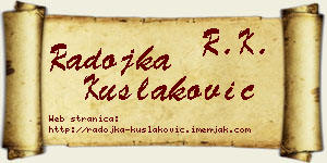 Radojka Kušlaković vizit kartica